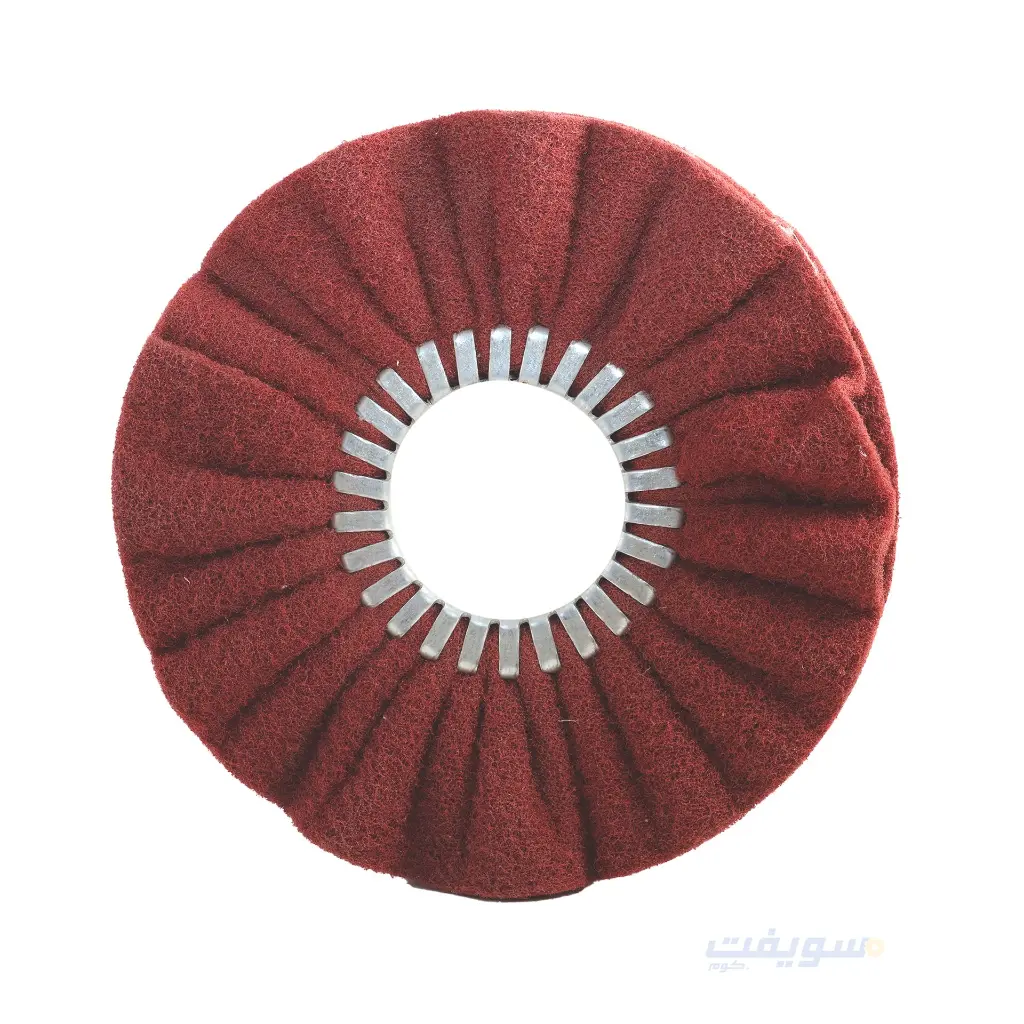2_لباد ماتور مموج تركی احمر خشانة وسط قطر 10 بوصة.webp