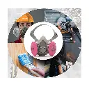 RANKSING-SFM-6200-Half-Face-Shield-with-2-Packs-2091-P100-Filters-for-painting-dust-5.webp