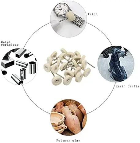 ⚪ طقم 10 قطع لباد تلميع أبيض طبيعي – 25 مم – أكس 2.35 مم  (4).webp