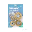  5 Pieces Wire Brush brass-Coated Set for Drill Use - CONVEX