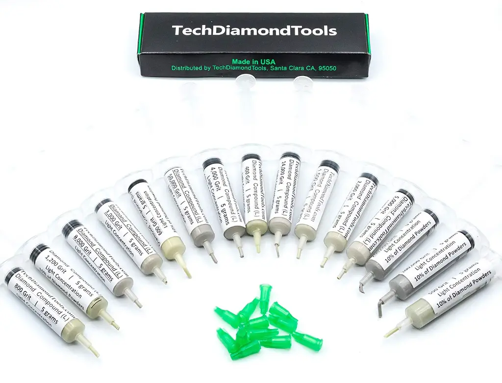 طقم معجون التلميع الماسي من TechDiamondTools 