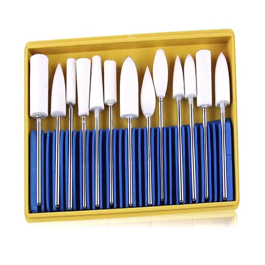 Felt Polishing Wheel Set – 13 Pieces, Assorted Shapes