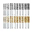 Power Wire Brush Cleaning Set for Drill – 12 Pieces of Brass, Stainless Steel, and Nylon in Various Sizes