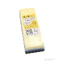 مسن مائي مزدوج 2000/4000 من 123 Tools – وجه أزرق متوسط ووجه أصفر ناعم مع قاعدة سيليكون 