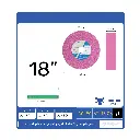 Unmatched Power & Precision: 123 Pink Grinding Stone 18" – For Hard Metal Sharpening & Precision Tools