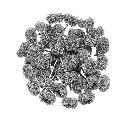  طقم 40 قطعة من عجلات التلميع اللباد بالأكس – مقاس 1 بوصة،  و800 Grit