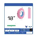 أداء فائق وقوة تحمل: حجر جلخ 123 الوردي 18" بسمك 2.5" و فتحة 5 بوصة - الأداة الاحترافية لسنّ المعادن