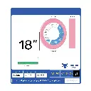 قوة جلخ مطلقة: حجر 123 الوردي 18" بسمك 4" بفتحة 8" - أداء استثنائي في أقسى الظروف