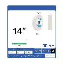 كفاءة ودقة عالية: حجر جلخ 123 الأبيض 14"×2"×2" لسنّ أدوات الفولاذ عالي السرعة