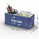 Multi-Functional Desk Organizer in the Shape of a Shipping Container – Smart Design with a Decorative Touch