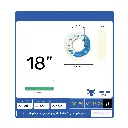 حجر جلخ 123 الأبيض 18"×2.5"×5" – أداء جلخ فائق للصلب المقسى والمواد الحساسة للحرارة