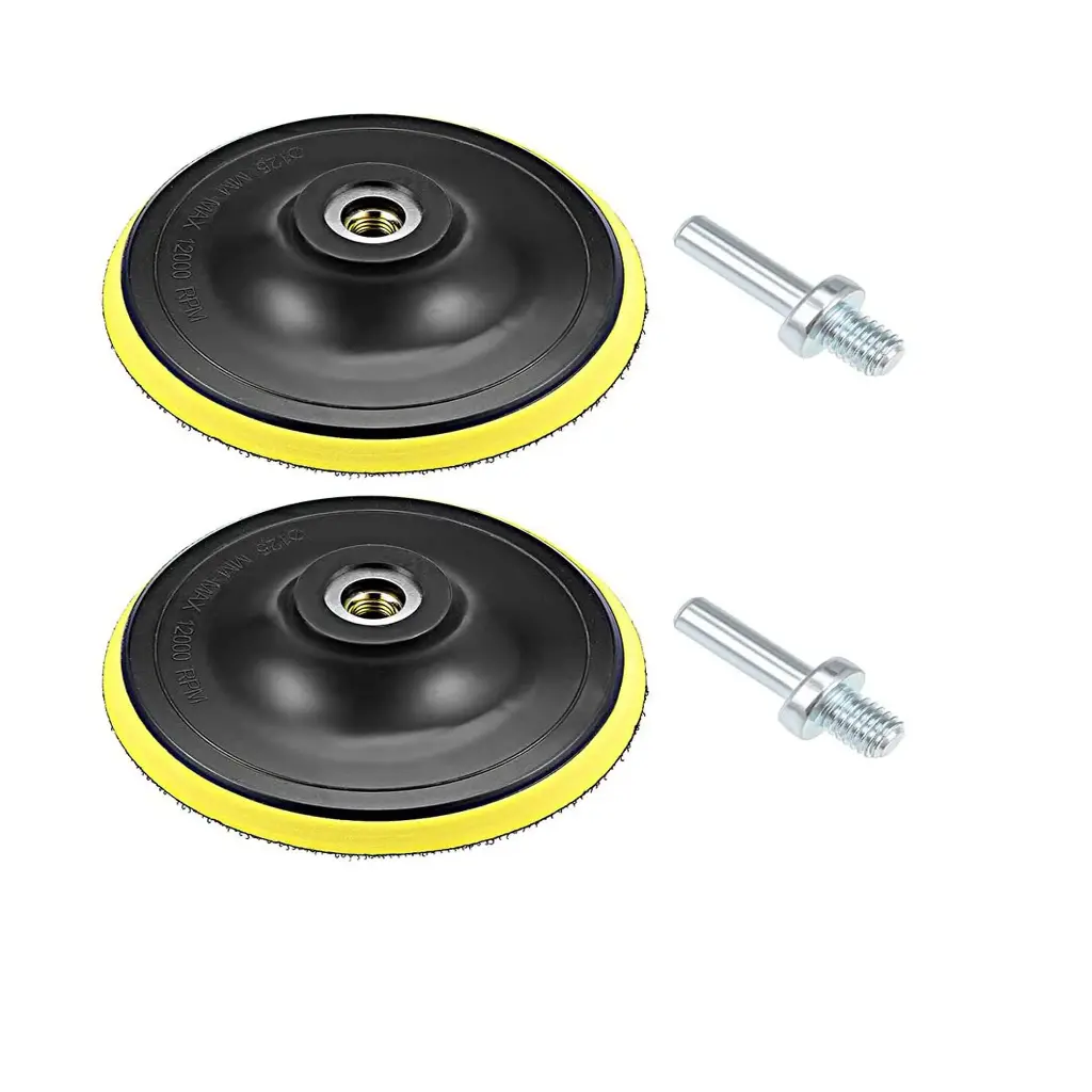 Set of 2 Hook & Loop Backing Pads, 5 Inch, from uxcell Suitable for power drills