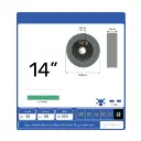 حجر جلخ أخضر مميز سيليكون كربيد 14"× 1.5"× 1.5" دقة فائقة وحرارة منخفضة للمحترفين