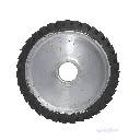 Serrated Rubber Wheel 250×50 mm – 50 mm Inner Hole for Belt Machines from EBIC