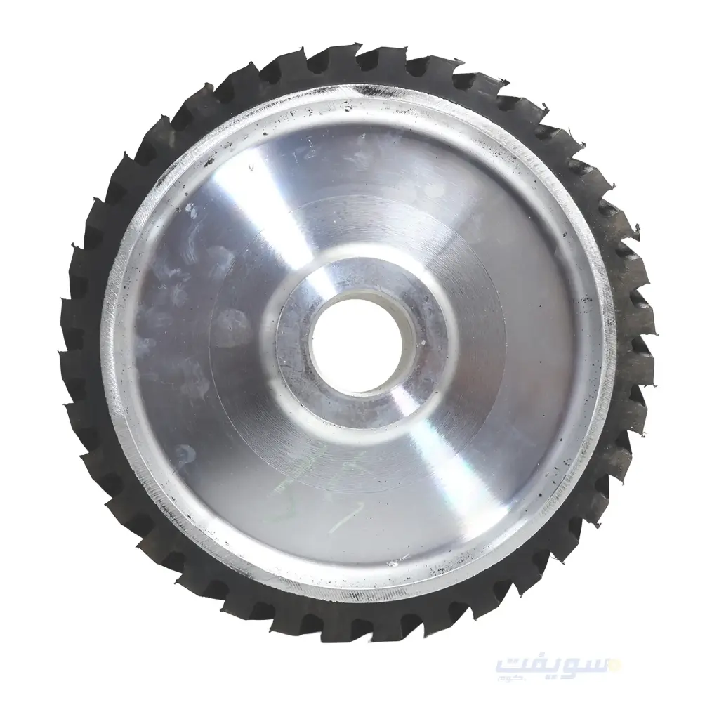 Serrated Rubber Wheel 300×50 mm – For Belt and Polishing Machines from EBIC