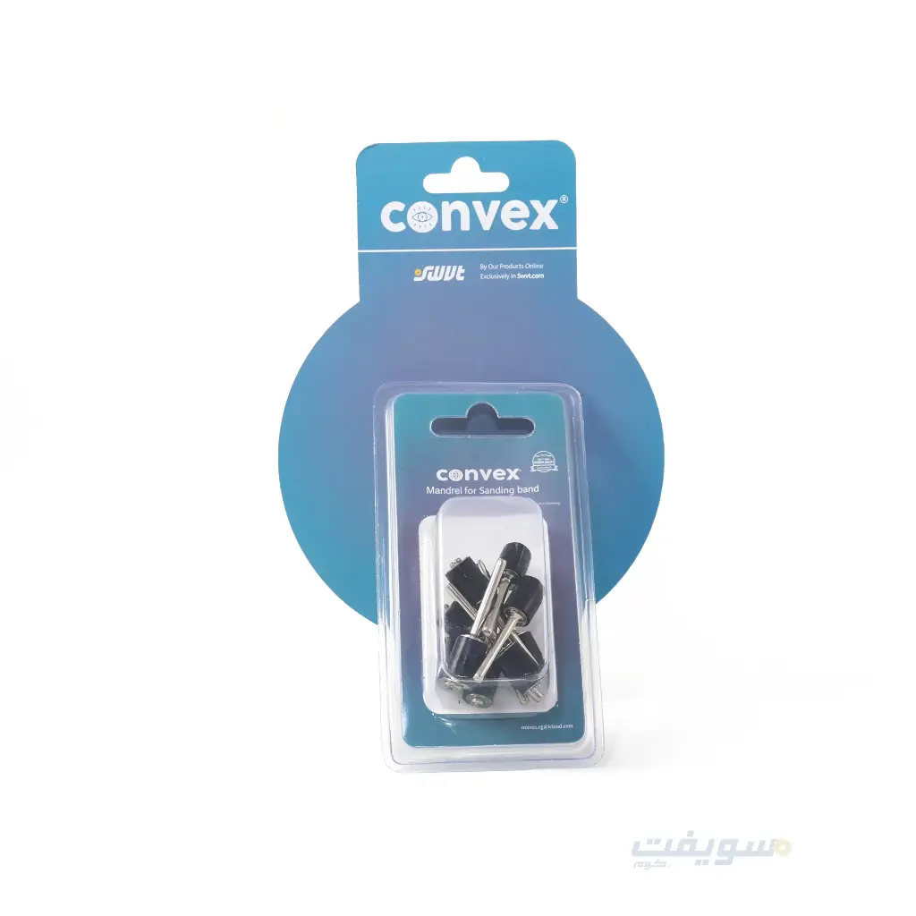 CONVEX 8mm Rubber Drum Mandrel Set with 3mm Shank – for Drills and Dremel