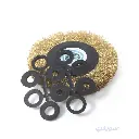 CONVEX Brass-Coated Circular Wire Brush 8 Inch (200 mm)