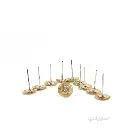 Set of 10 Genuine Brass Wire Brushes with 3 mm Shank from CONVEX 