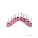 CONVEX Set of 10 Straight Pink Grinding Stones 20 mm with 6 mm Shank – Professional Performance 
