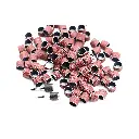  مجموعة 100 رول/دبل صنفرة قطر 1/2 إنش + 2 أكس مطاط