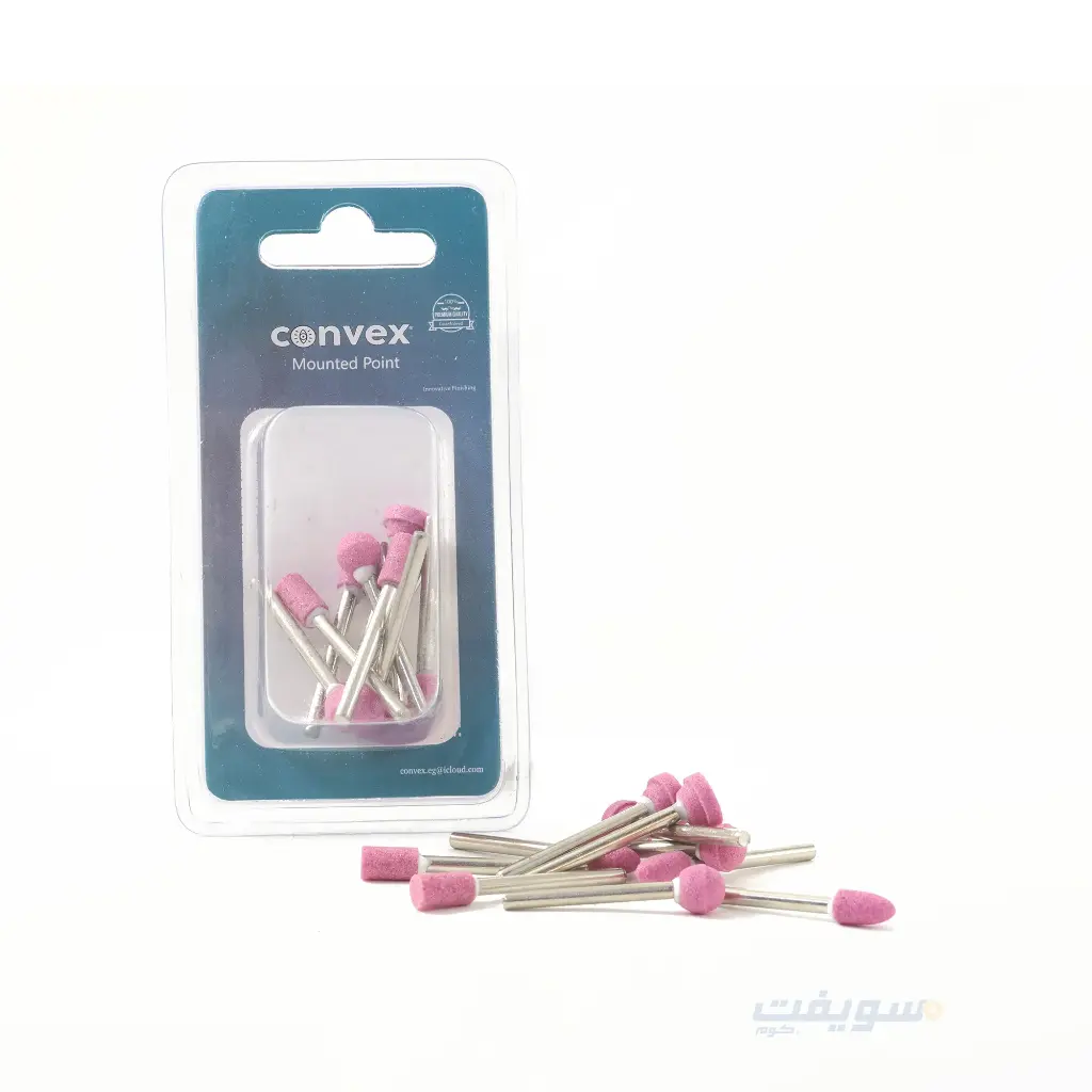 CONVEX Set of 10 Assorted Pink Grinding Heads – Professional Performance!
