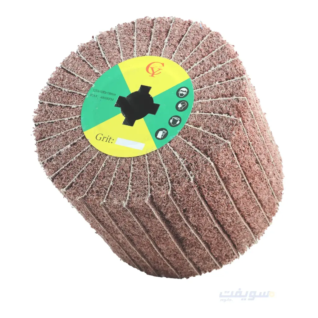 Flap Wheel Drum (Felt and Sandpaper Combination) – Brick Red – Professional Final Touches