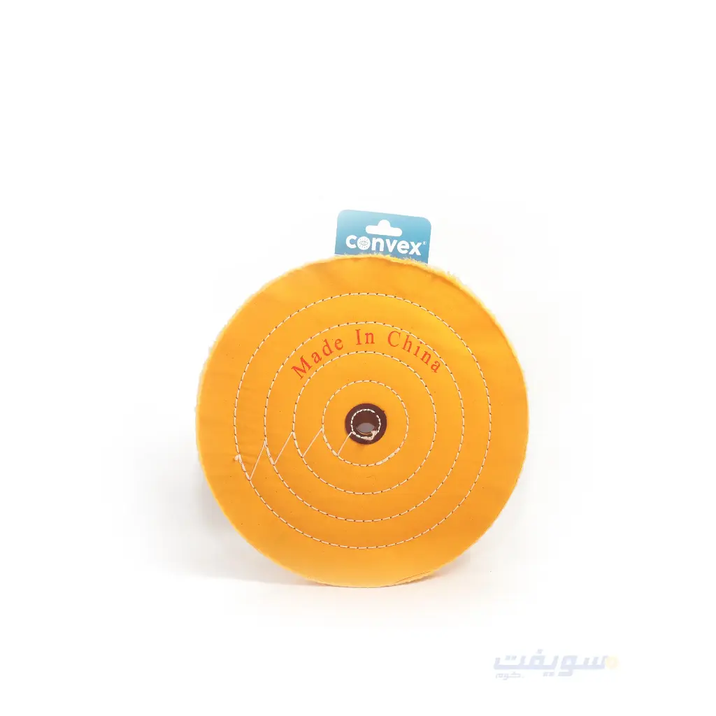 CONVEX 10-Inch x 50 mm Open Yellow Cotton Buffing Wheel | Effective Scratch Removal Before the Final Touch!