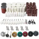 Polishing and Buffing Set – 164 Pieces | Felt, Cotton, and Wool Wheels for Metal and Jewelry Polishing
