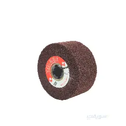Fine Brown Non-Woven Abrasive Drum – 10″ × 5″ from VOLKER | Ultra-Smooth for Final Finishing!