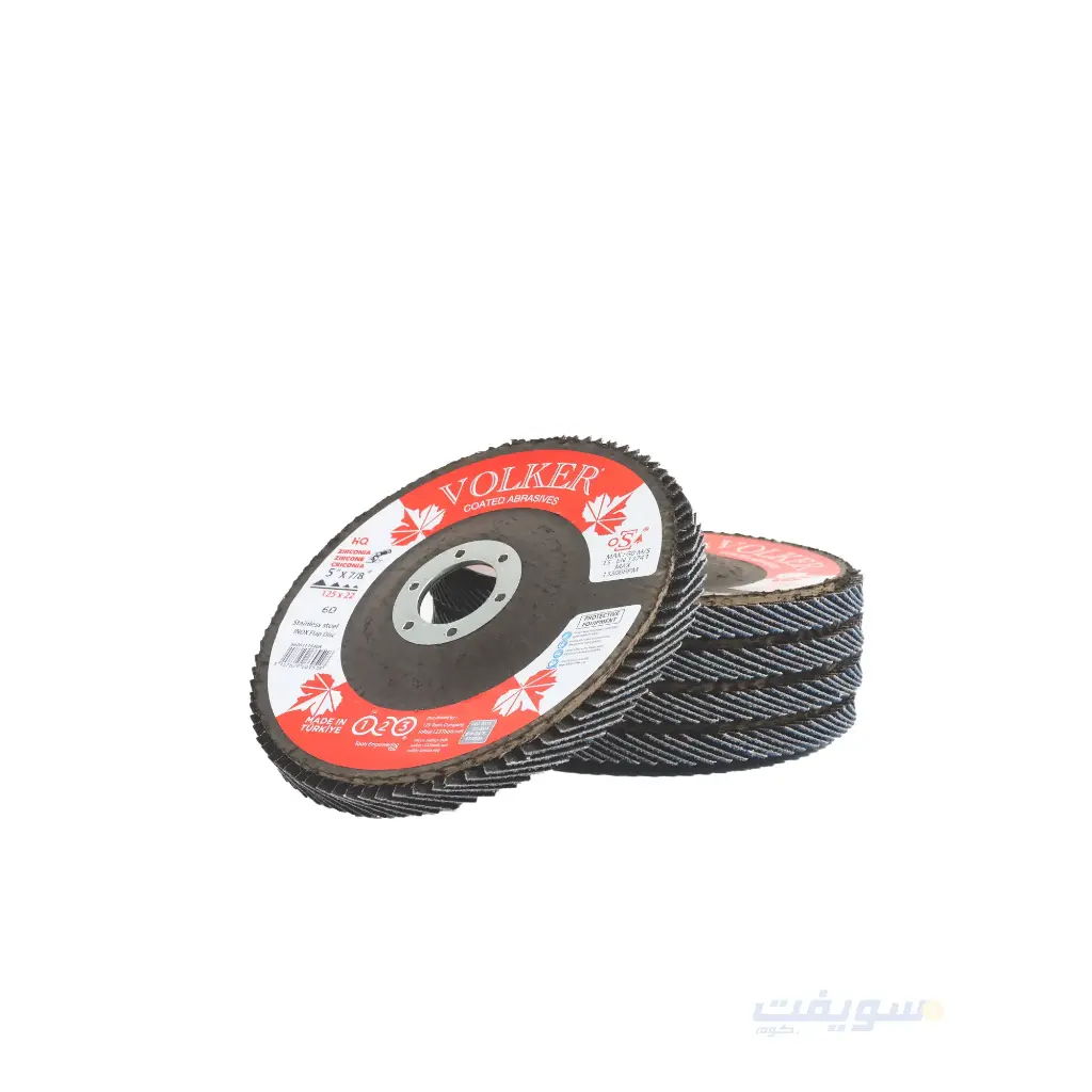 VOLKER Zirconia Flap Disc – Blue – Stainless Steel – 5 Inch | 40/60/80/120 | Made in Turkey