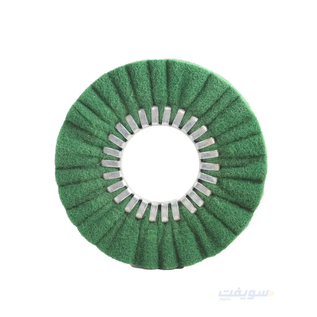 Wavy Green Motor Pad – 8" Diameter | Medium Grit | For Metal Cleaning & Preparation