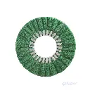 Wavy Green Motor Pad – 8" Diameter | Medium Grit | For Metal Cleaning & Preparation