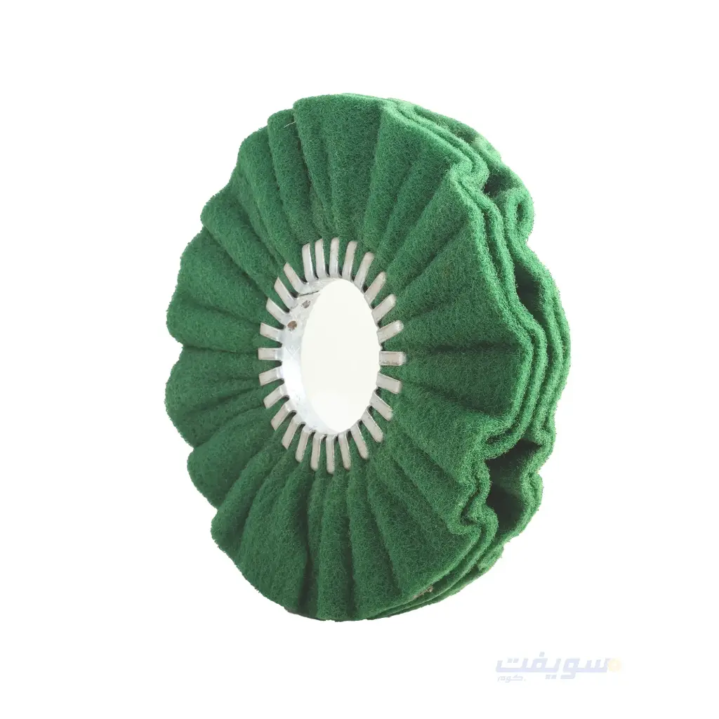 Non-Woven Motor Wheel, Wavy Green, Turkish – 10 Inch Diameter | Medium Grit | For Industrial Cleaning & Surface Preparation