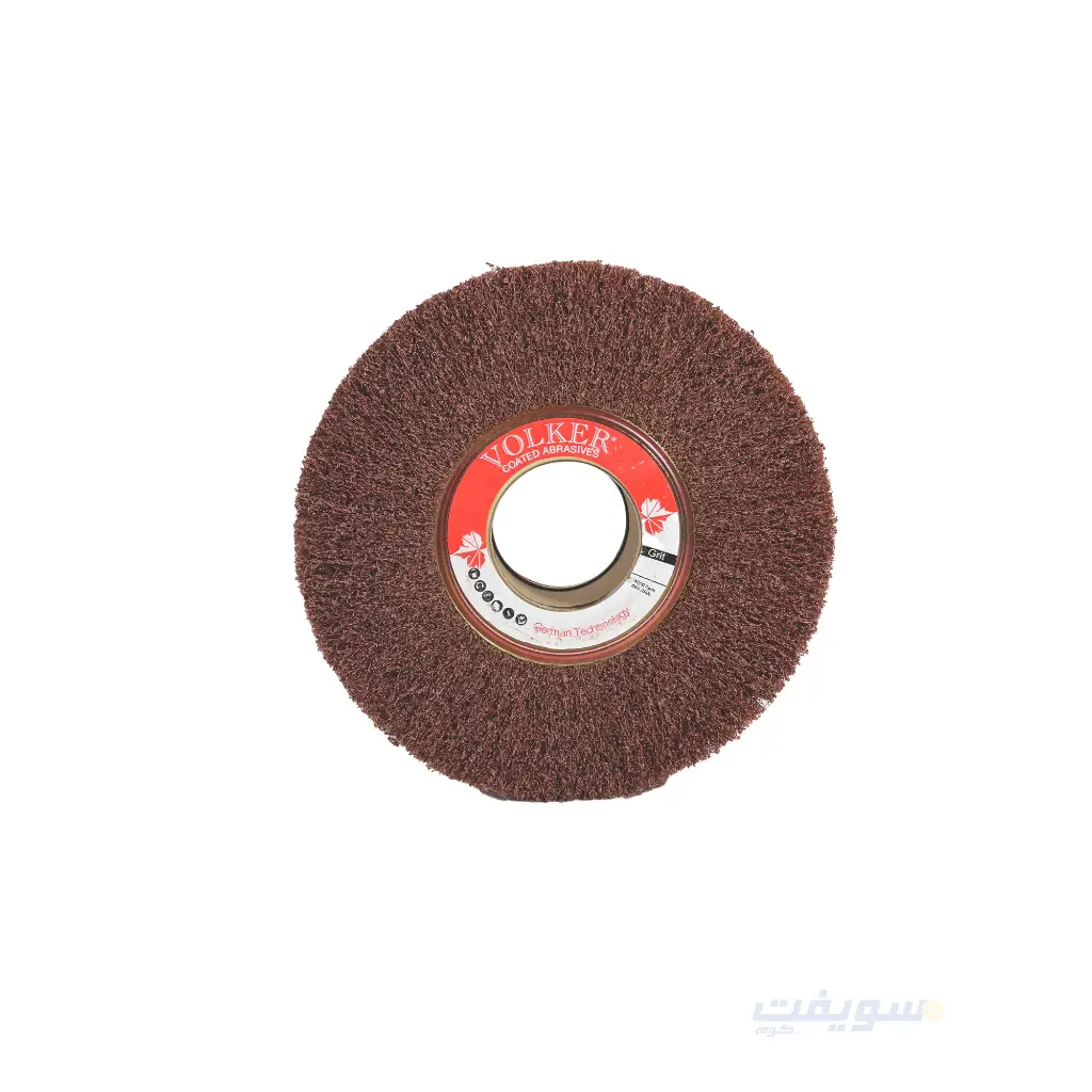 Open Non-Woven Motor Wheel VOLKER – Turkish | 6 Inch Diameter | Coarse Grit | Brick Red Color