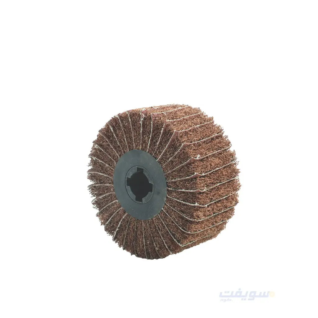Felt and Sandpaper Flap Wheel Drum – Italian |  10×5 cm  Size | Dual Performance | Perfect Finishing for Metal Surfaces