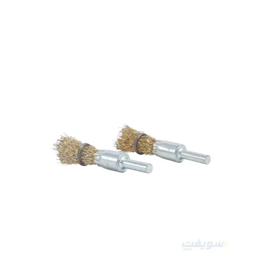 Wire Brush (End/Beard Type) Steel 12 mm – Brand 123 | Brass-Coated – For Professional Rust and Paint Removal