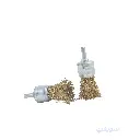 Wire Brush (End/Beard Type) Steel 25 mm – Brand 123 | Brass-Coated – For DIY and Professional Cleaning