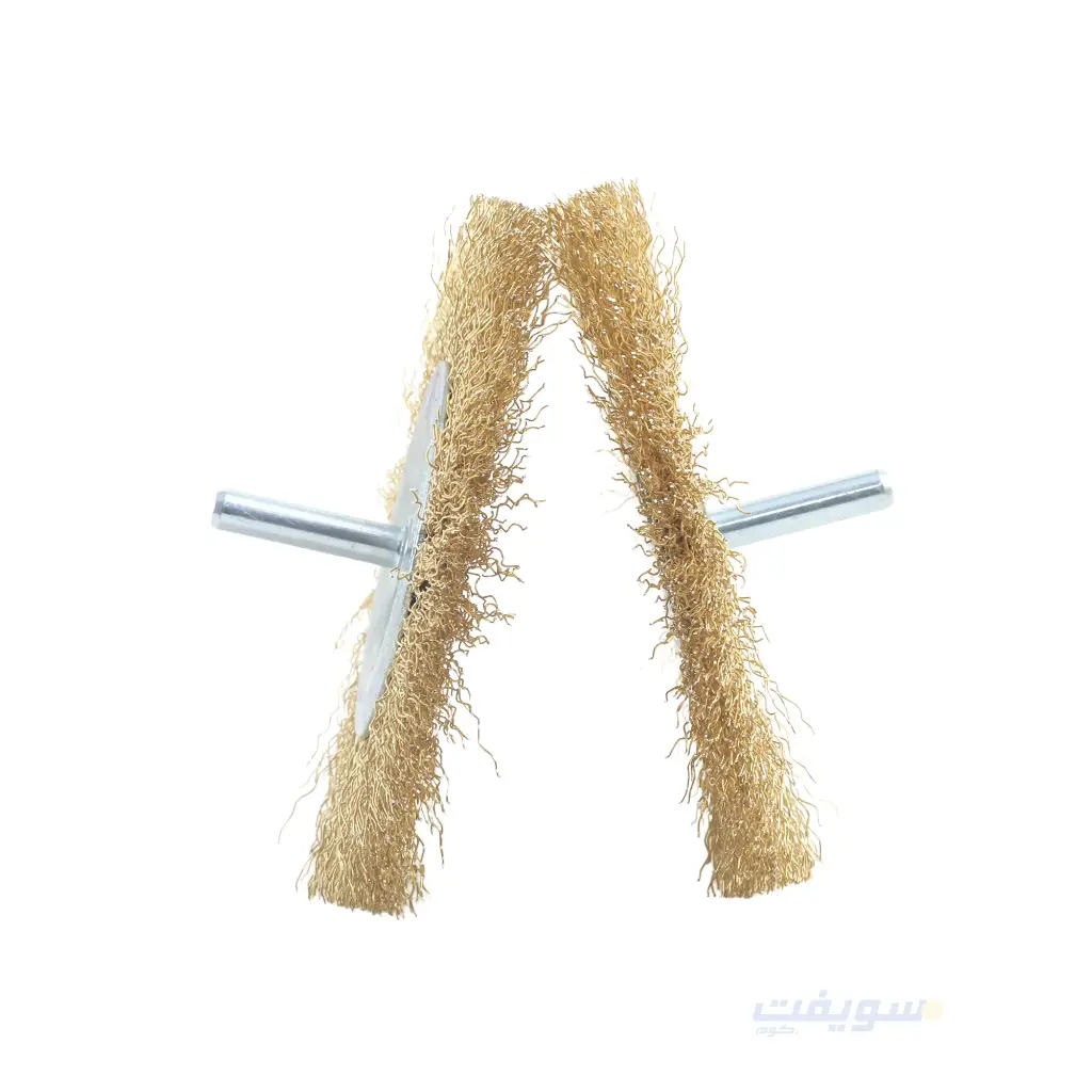 Round Wire Brush Steel Brass-Coated – 100 mm Diameter – Brand 123 | Powerful Cleaning and Perfect Precision for DIY Work