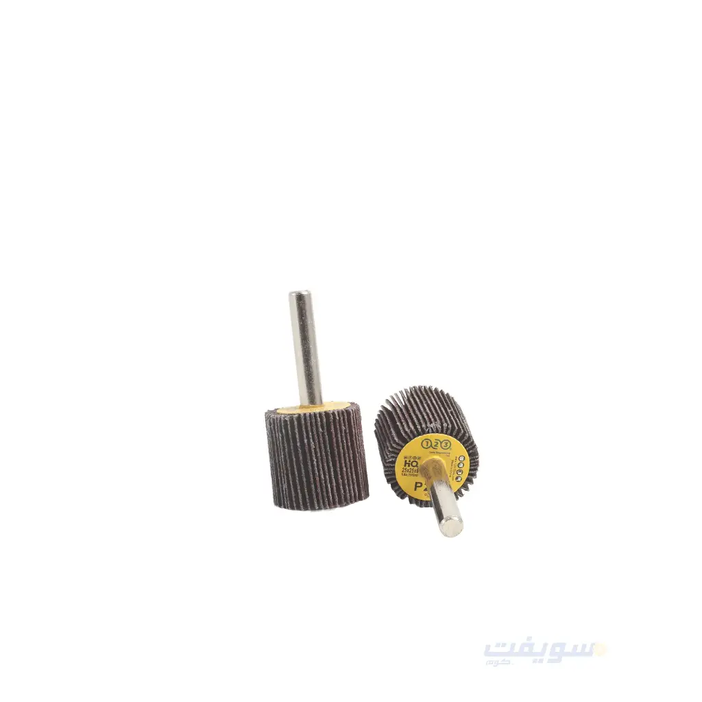 صنفرة دائرية أكس ماركة 123 | قطر 25×25×6 مم – خشانات 220/320 للشنيور و الدريميل