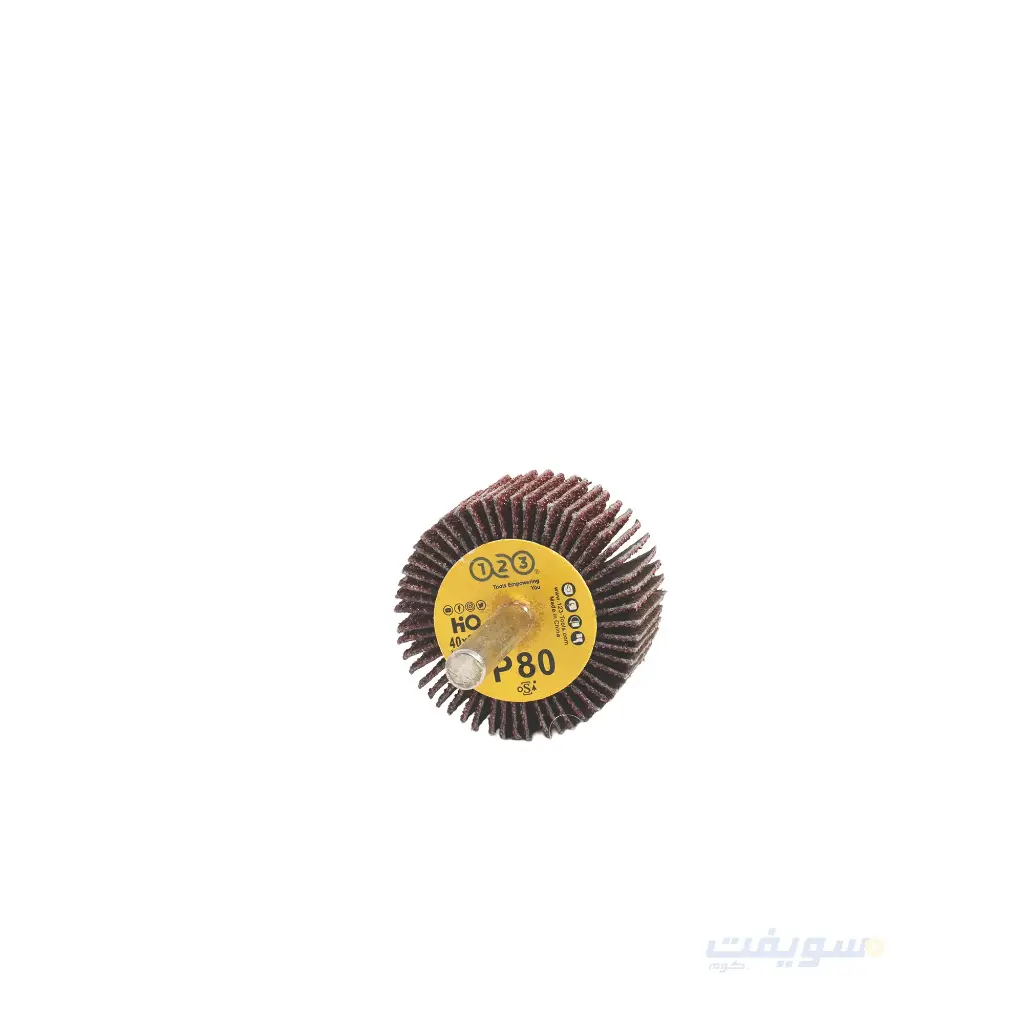  صنفرة دائرية أكس ماركة 123 | قطر 40×25×6 مم – خشانات 60/80/120