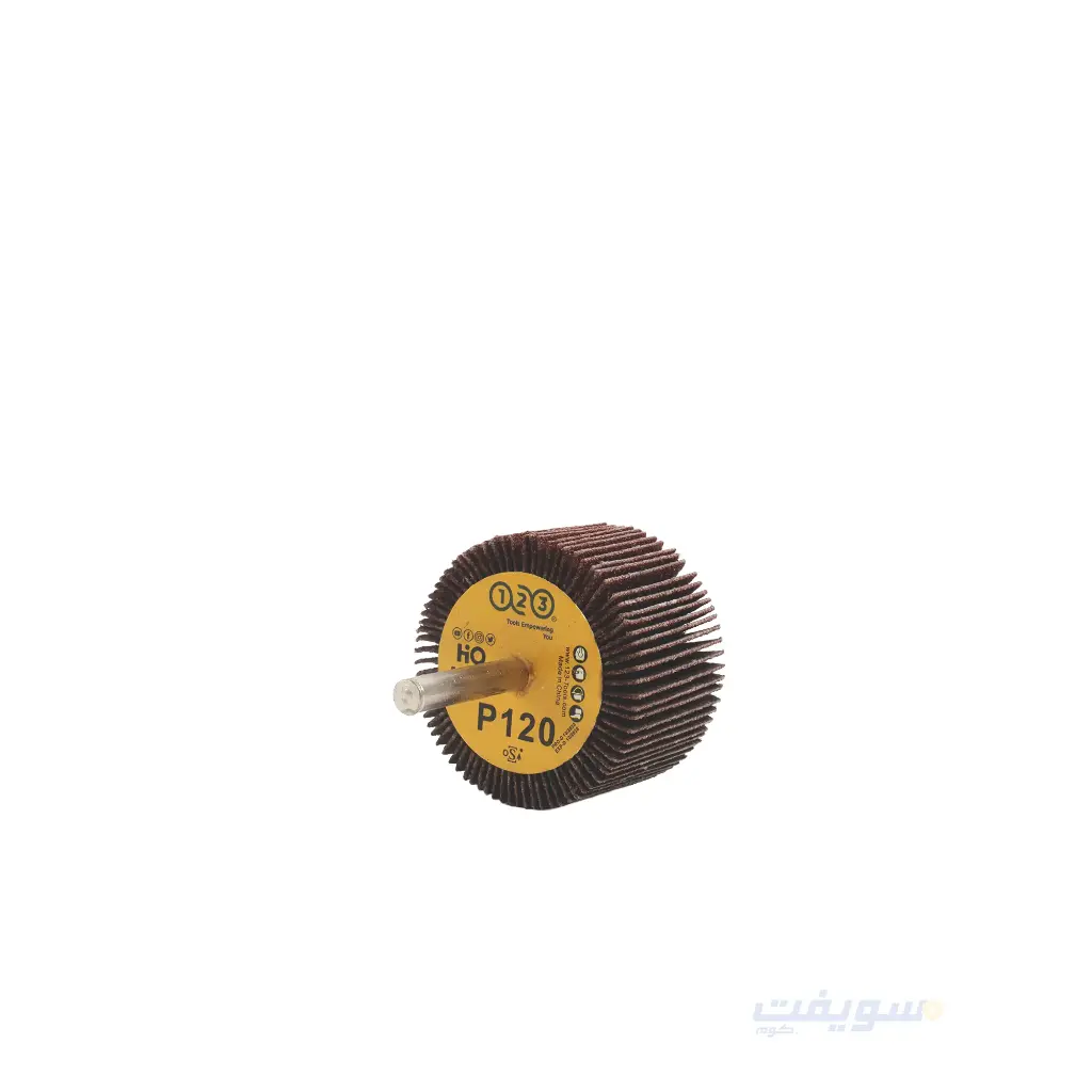  صنفرة دائرية أكس ماركة 123 | قطر 50×30×6 مم – خشانة 120