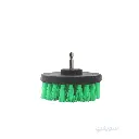 4-Inch Plastic Cleaning Brush – Strong Green Bristles – Drill Mount (6mm Shank) by CONVEX