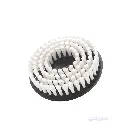 6-Inch Plastic Cleaning Brush – Soft White Bristles – Angle Grinder Mount by CONVEX