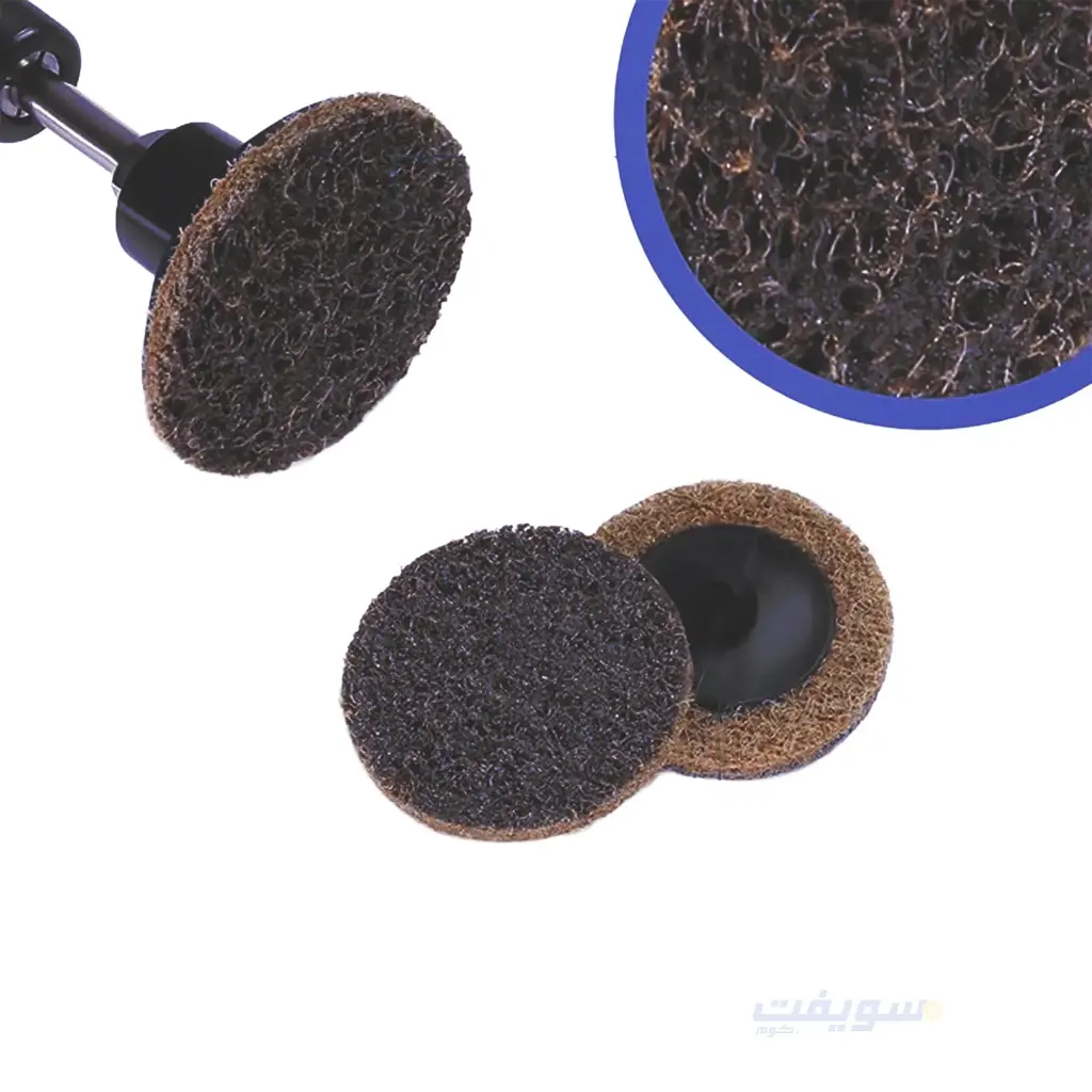 SATC Quick-Change Felt Sanding Disc Set – 46 Pieces, 2-Inch Diameter with 1/4-Inch Holder