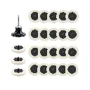 Professional Polishing Kit in Roloc Style – 24 Pieces of 2-Inch Compressed Wool Discs