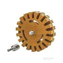 TCP Global Rubber Eraser Wheel for Sticker Removal – 4-Inch Diameter with Drill Adapter