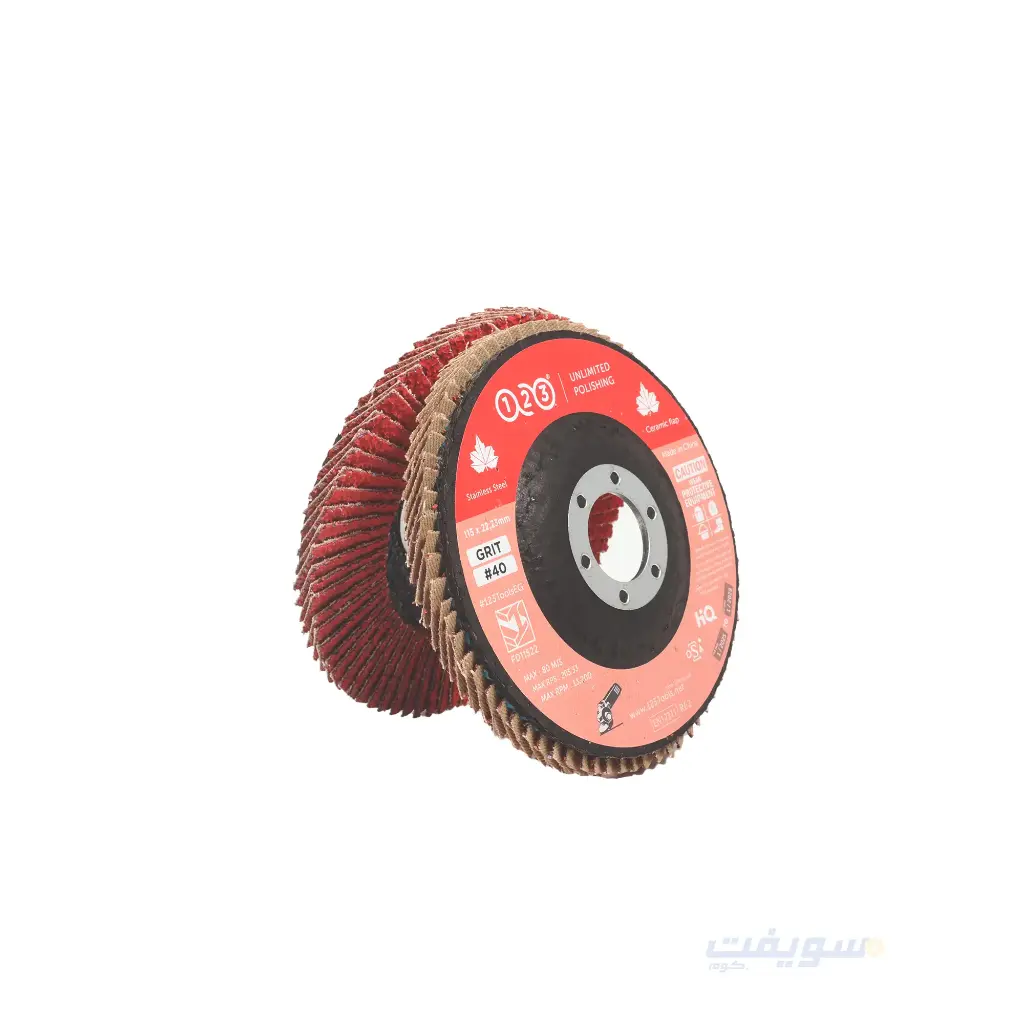 "123" Ceramic Flap Disc – Stainless Steel – 5 Inch Diameter