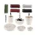 Hedume Polishing and Sanding Accessories Set – 12 Multi-Shaped Pieces with Polishing Compounds