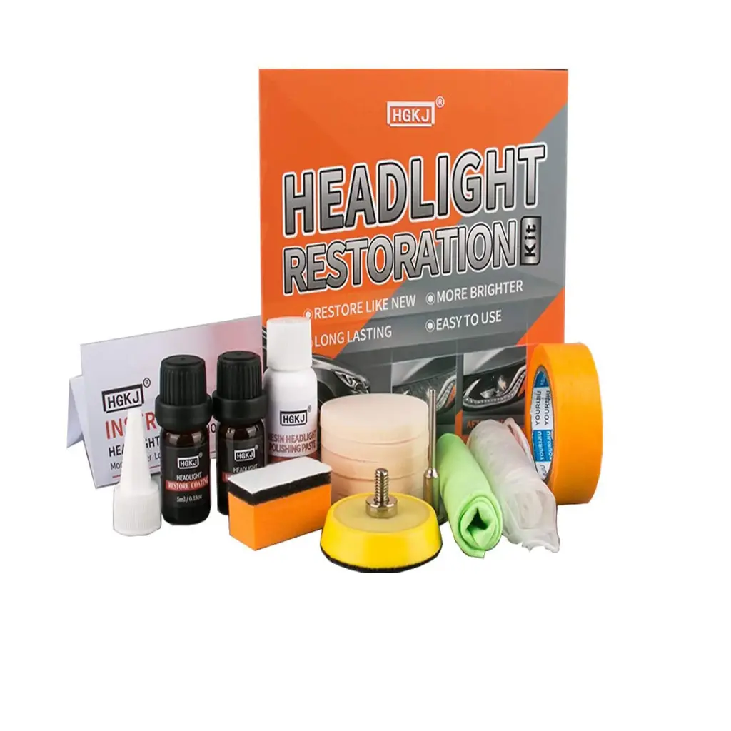 Headlight Restoration Kit – Restores Headlights to Their Original Clarity Without Power Tools