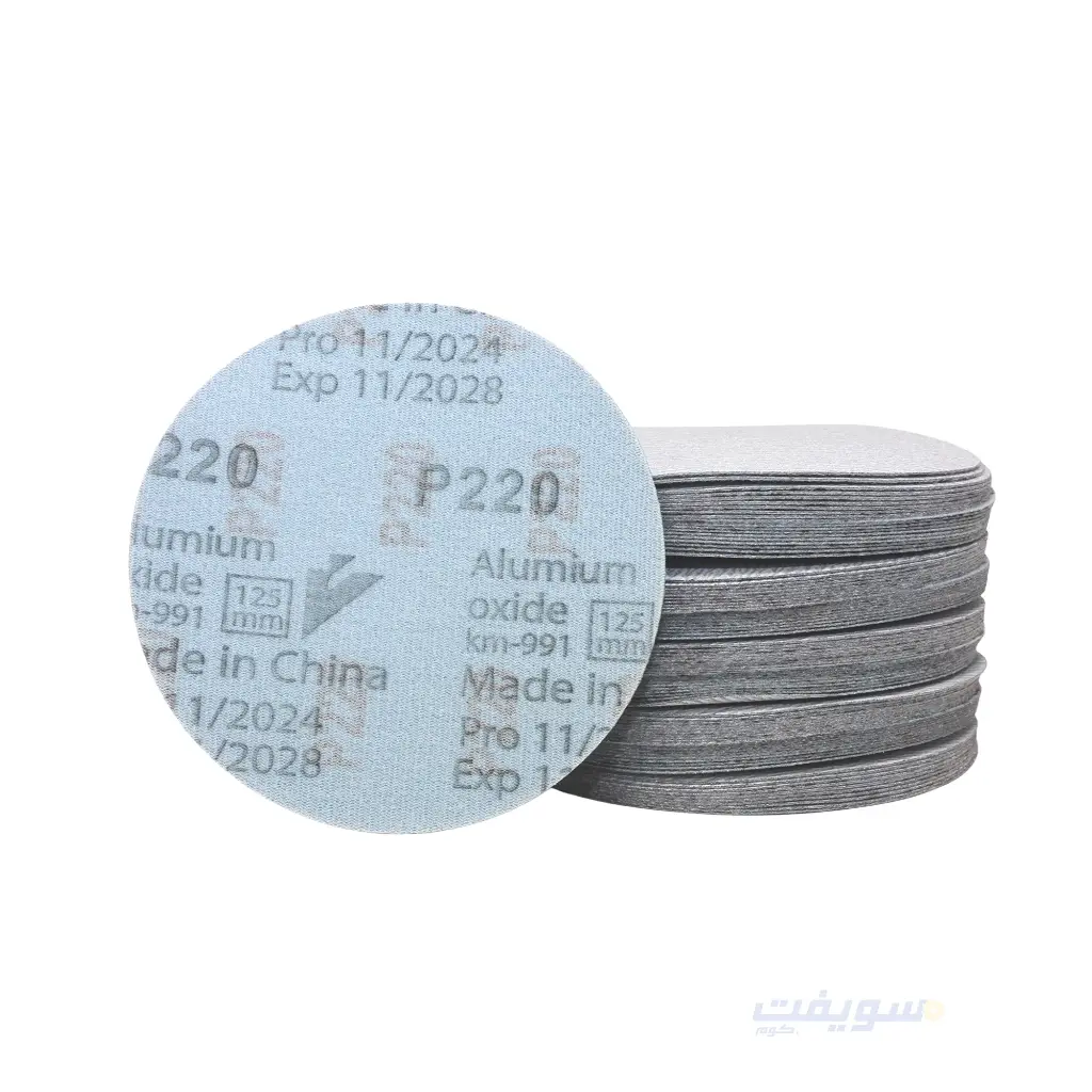 صنفرة اسكوتش 5 بوصة أبيض استانلس من Velcro – متعددة الخشانات حسب الاستخدام